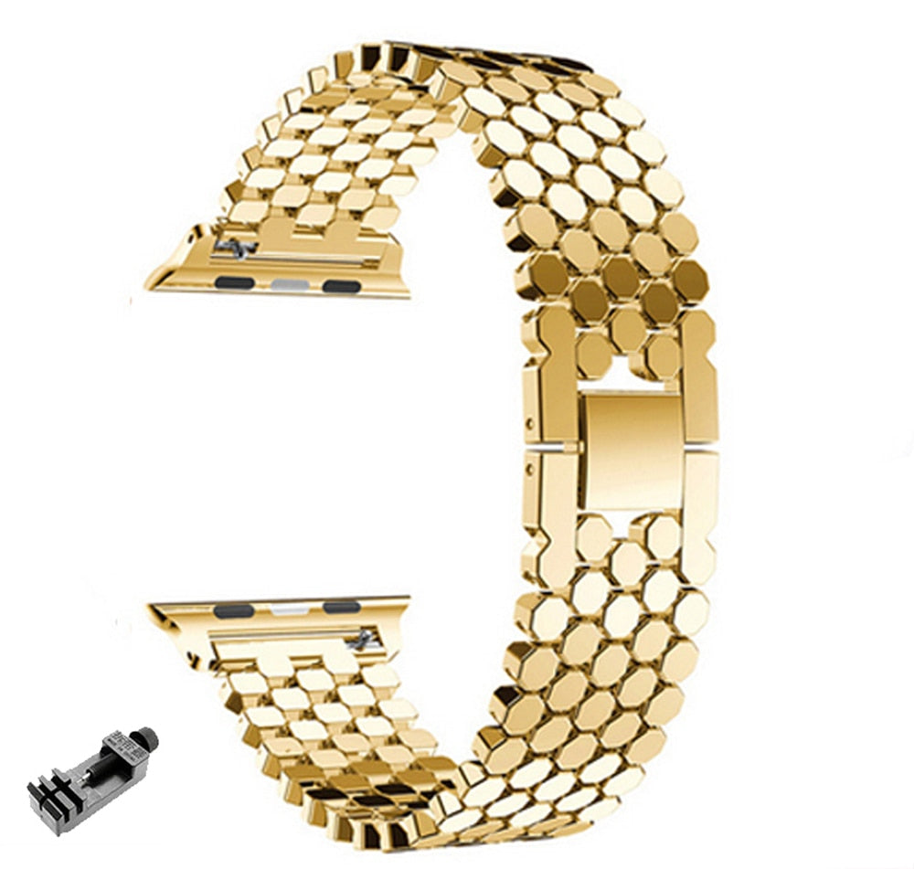 Luxury Fish Scale Band For Apple Watch Ultra 49mm 40mm 44mm 41 45mm iWatch 8 7 5 4 SE 38 42mm